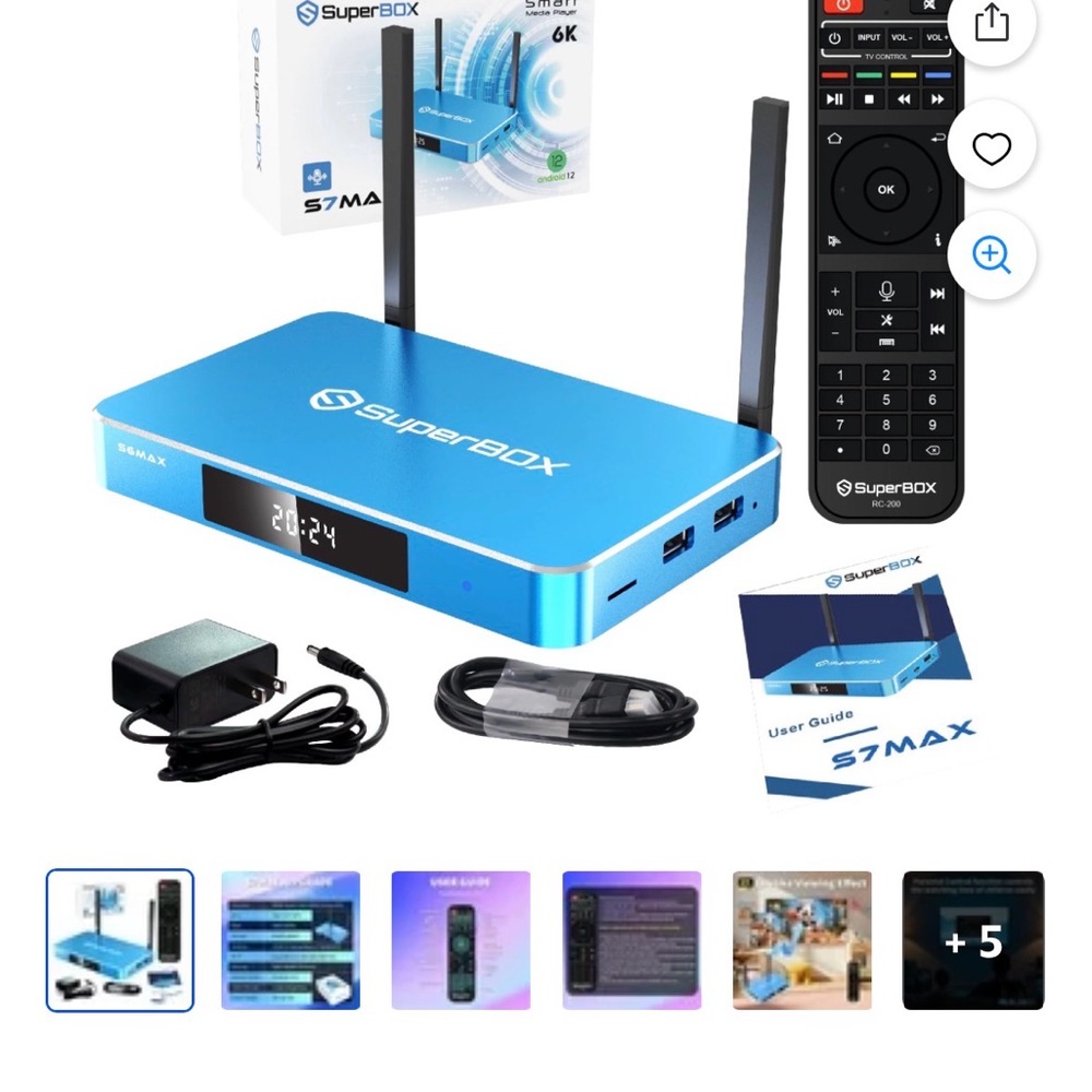 NEW S7MAX Blue Media Streamer NO MORE CABLE MOST UPDATED VERSION